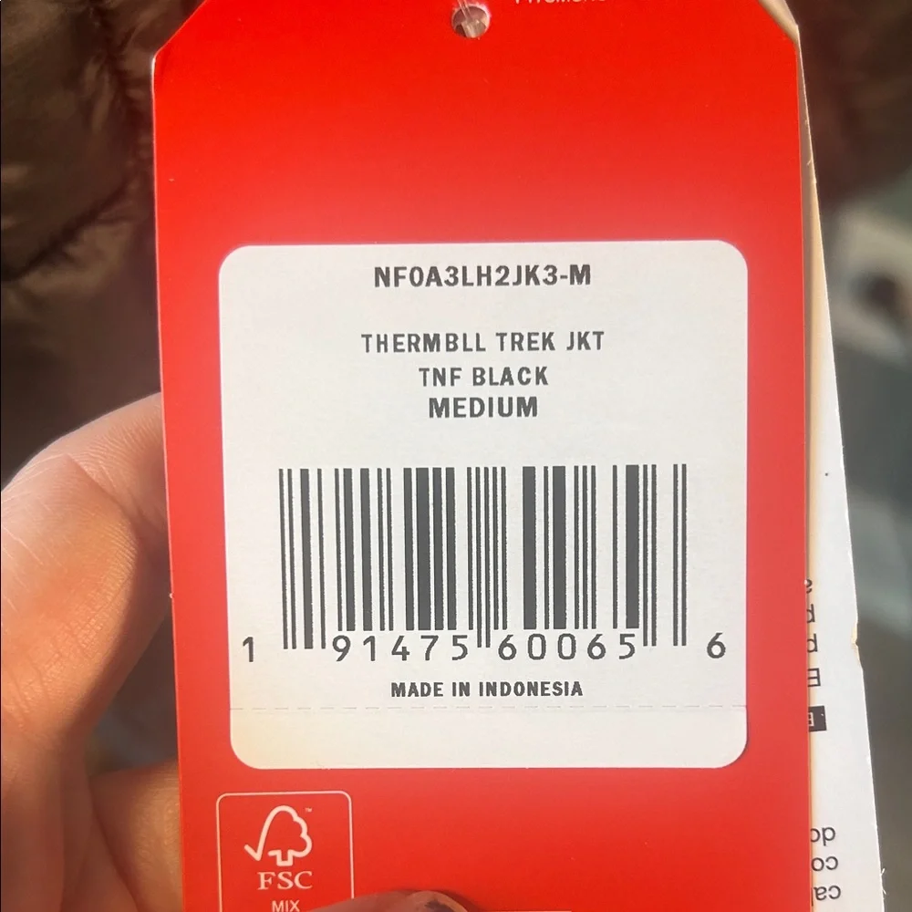 NWT The North Face Black Quilted Packable Jacket